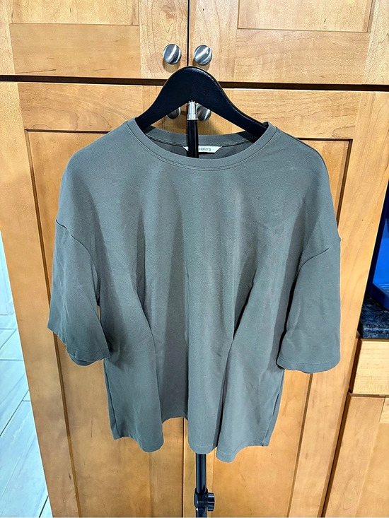 HALARA Tops - Womens Halara Round Neck Cinched Waist Casual Peplum Blouse Peplum Top Green XL